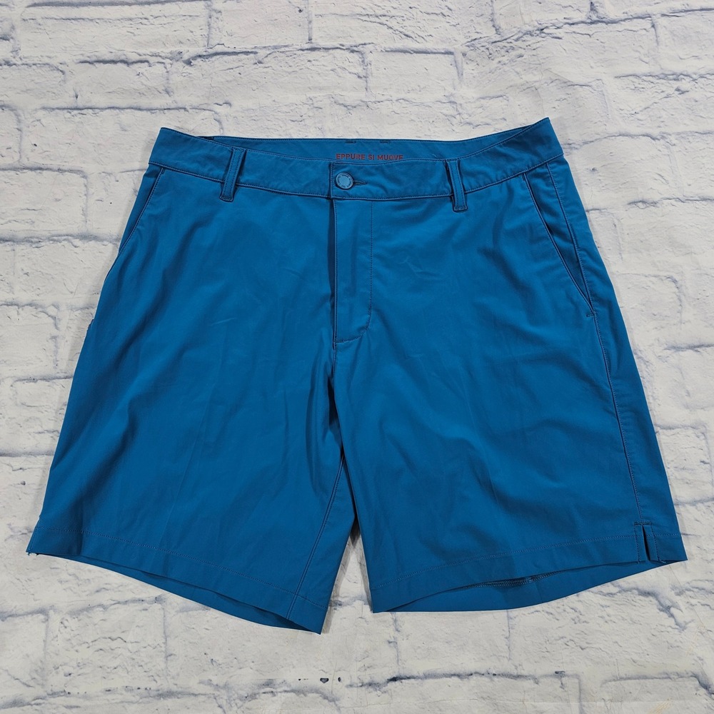 Rhone Commuter Shorts MENS 32 Blue Stretch Performance 100836 Active Travel